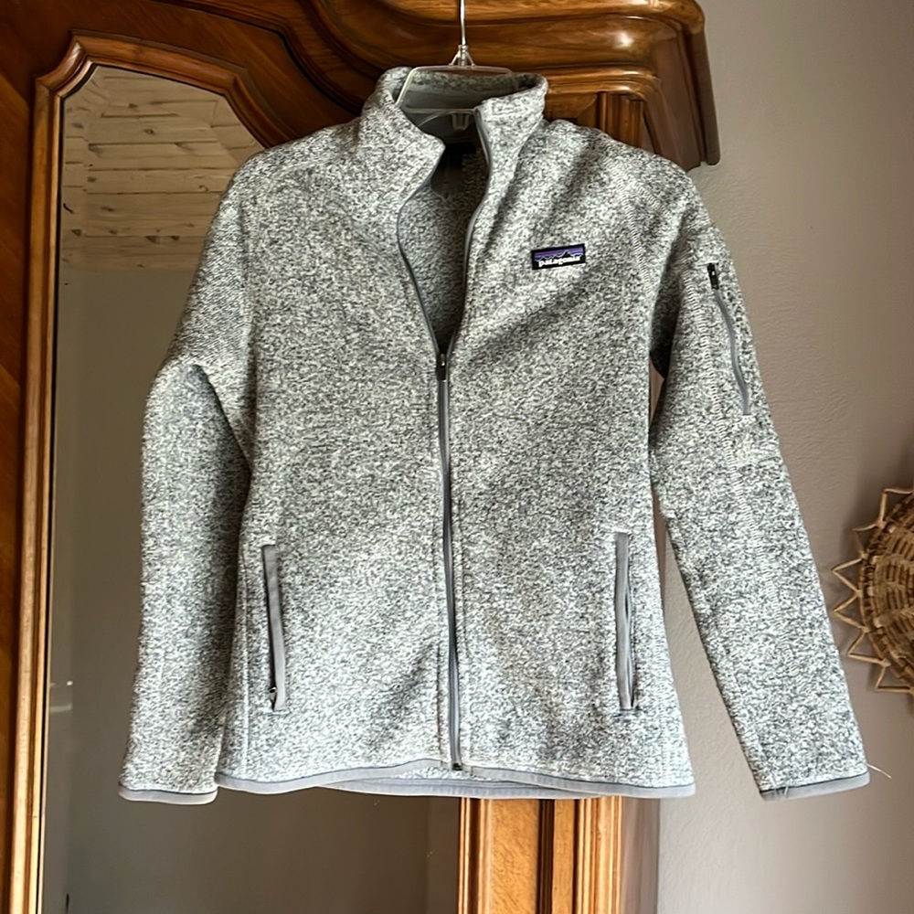 Patagonia Gray Full-Zip Women's Sweater Jacket